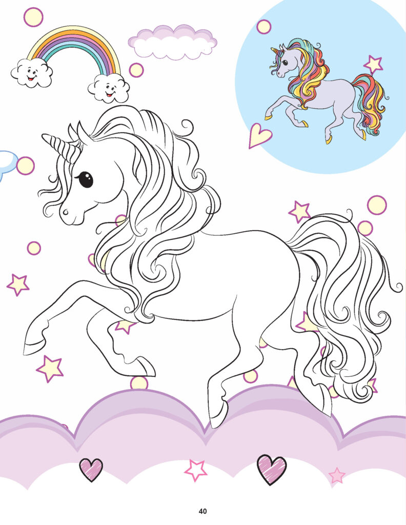 My Magical Unicorn Copy Colour Book