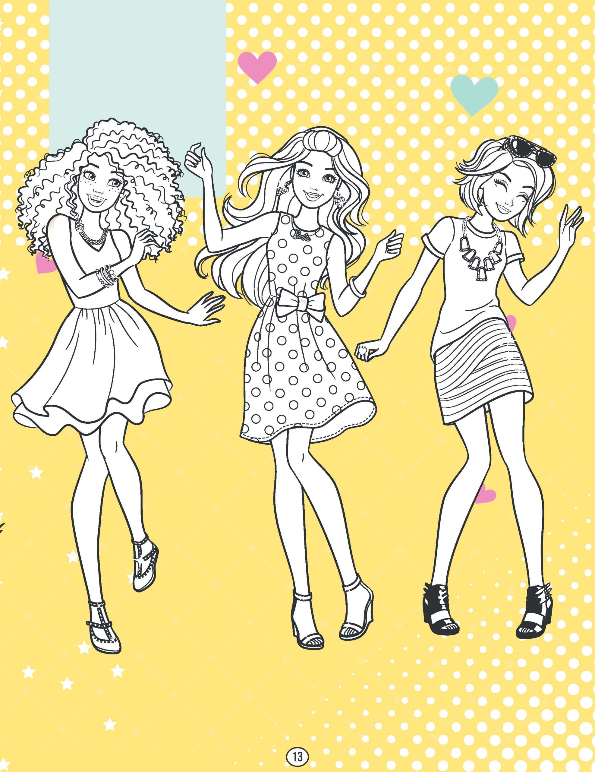 Barbie Friends Coloring Pages 2025 