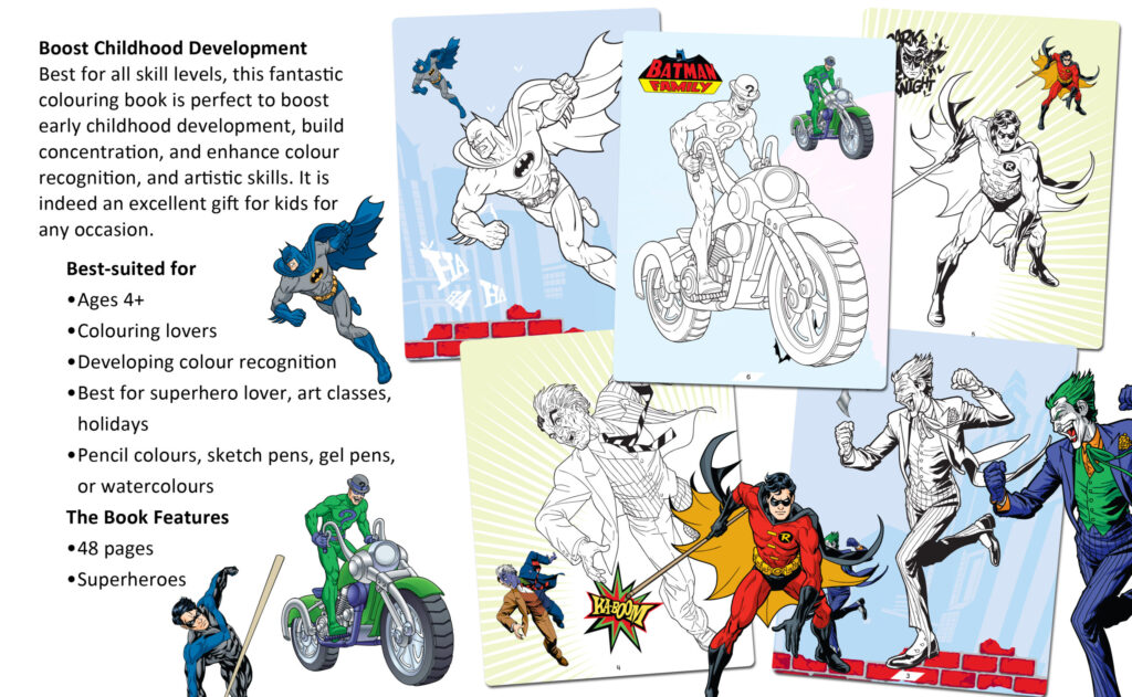 Batman Copy Colouring Book