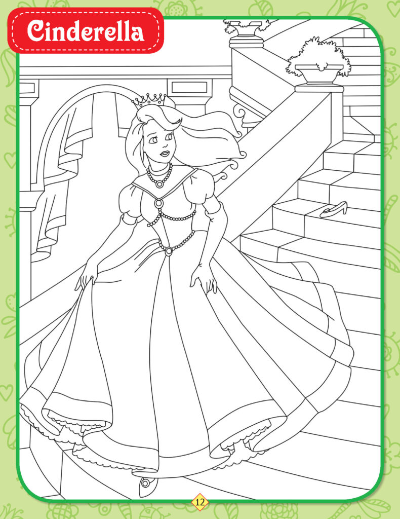 Fairy Tales Colouring Activity - For Girls