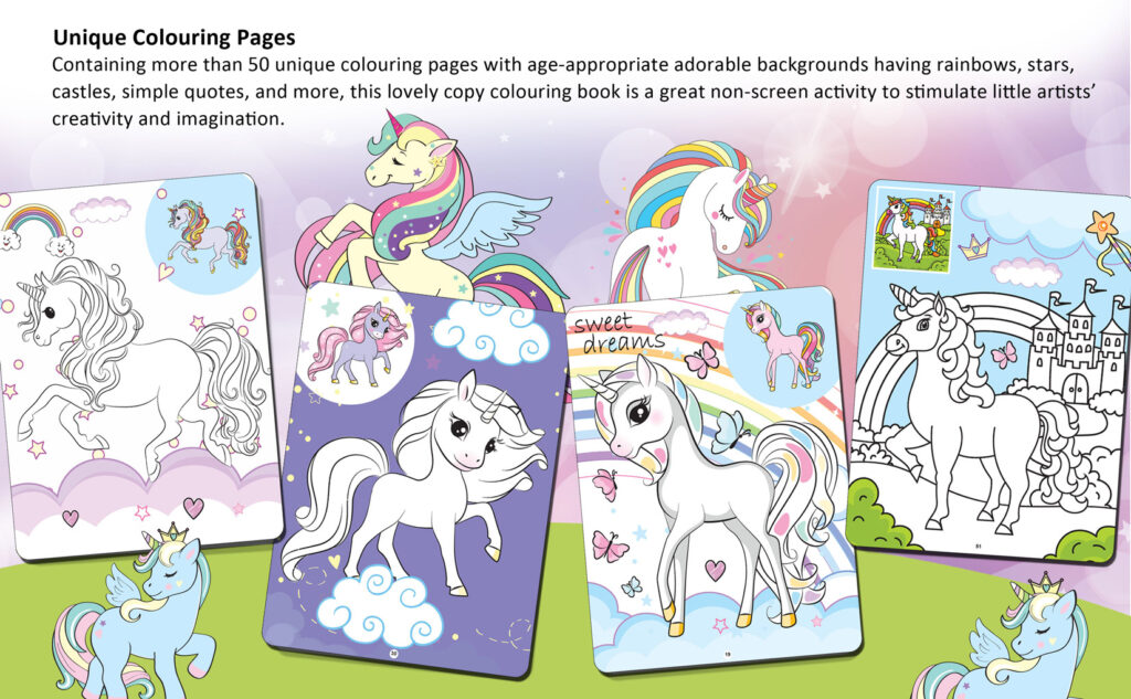 My Magical Unicorn Copy Colour Book