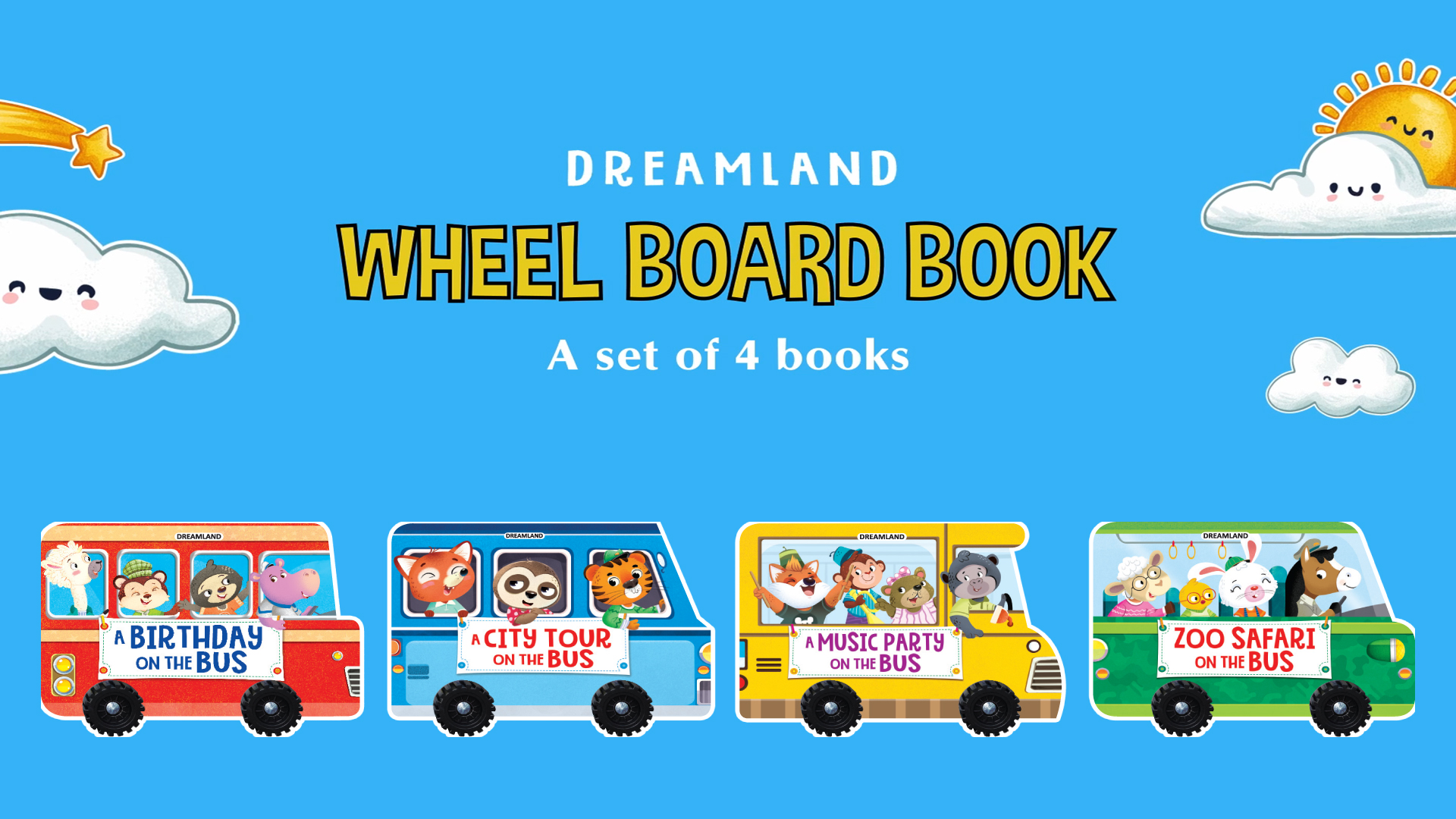 Board Books With Wheels| Age Group: 2+ yrs | Board Books | Dreamland Publications