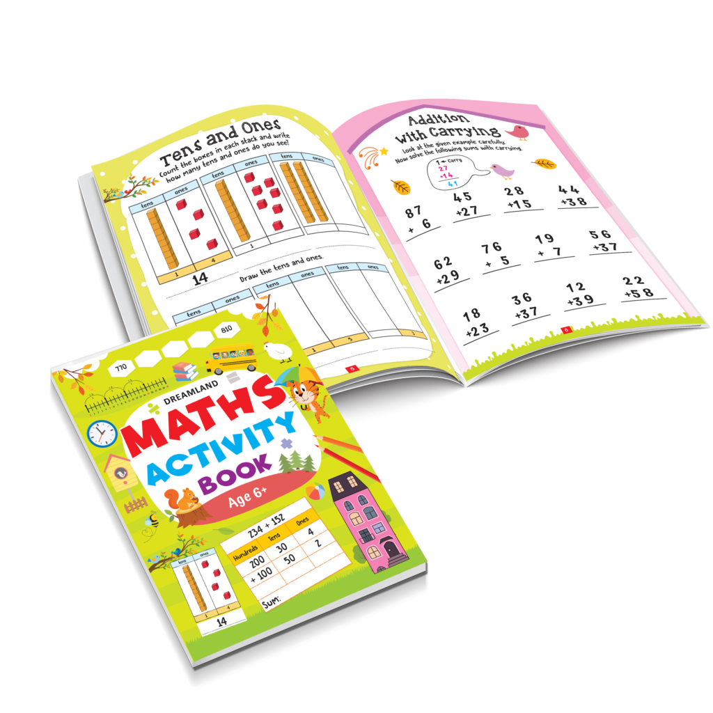 Maths Activity Books Pack- A Set of 3 Books - Activity Book for Children