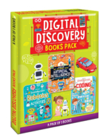 Digital Discovery Books Pack-A Set of 3 Books – Artificial Intelligence, Robotics and Coding |  With Fun Facts and Activities for Kids Age 6- 14 Years