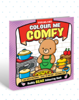 Colour Me Comfy – Buddy Bear- Bear-Themed Colouring Book for Kids, Teens, and Adults | Simple Bold Outlines, Relaxing and Cozy Designs