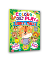Colour Cut Play : Animal Masks- A Creative Sticker Activity Book for Kids Ages 4–8